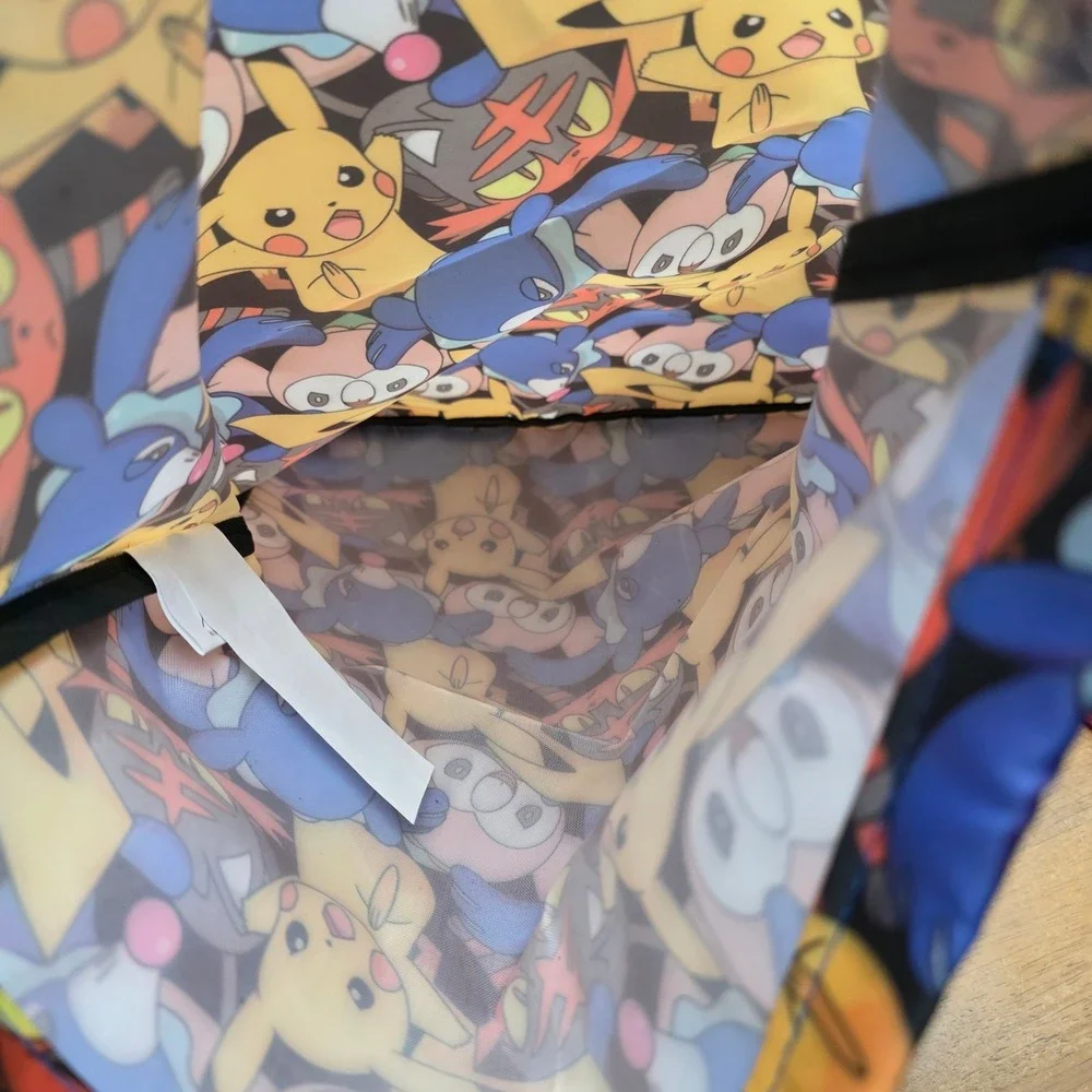 Pokemon Pikachu Litten Popplio Drawstring Bag and Pouch Set
